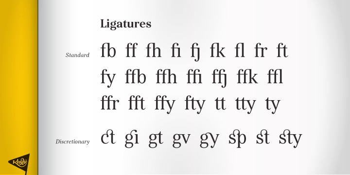Ejemplo de fuente Kostic Serif Italic